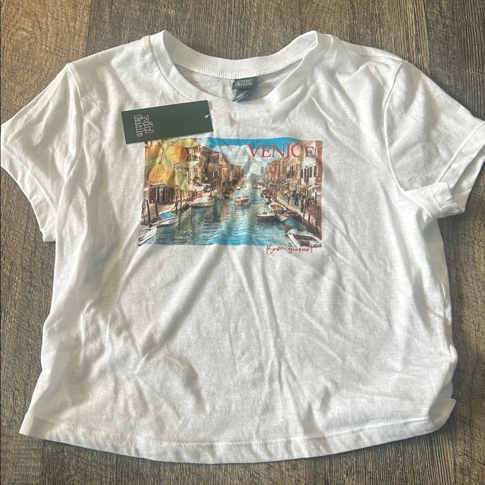 Wild Fable White Short Sleeve Tee